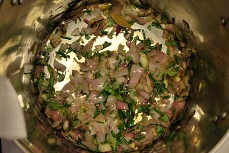 Saute Herbs Onions Garlic Saute Herbs Onions Garlic