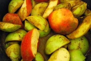 The final step for making this Homemade Apple Butter is to add your spices and stir everything together to mix well.