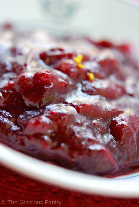 gracious pantry clean eating cranberry sauce