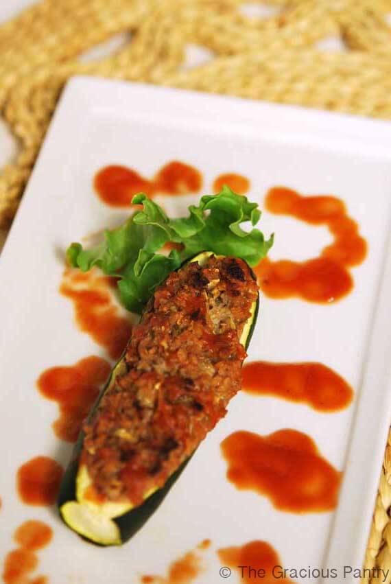 Clean Eating Stuffed Zucchini