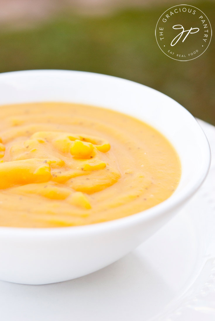 Clean Eating Butternut Squash Soup Recipe With Coconut Milk And Cilantro