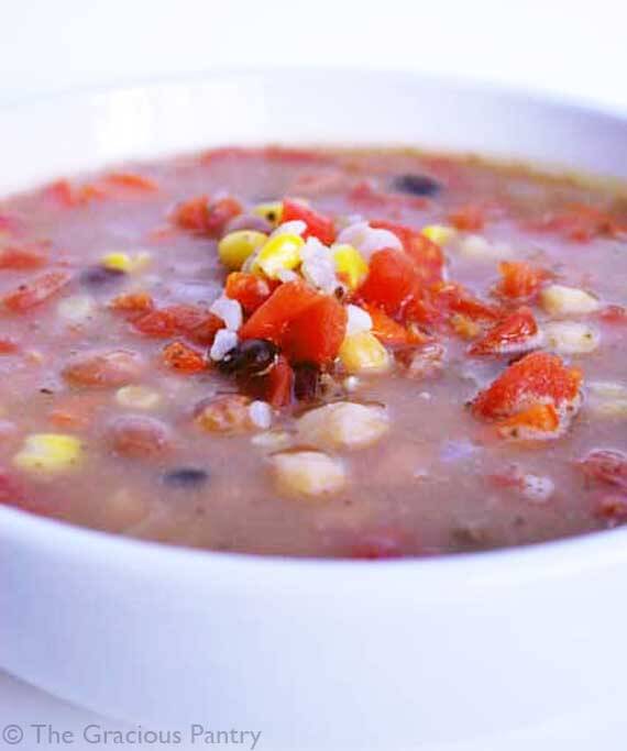 Clean Eating Three Bean Soup