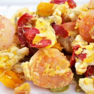 Clean Eating Shrimp And Egg Scramble