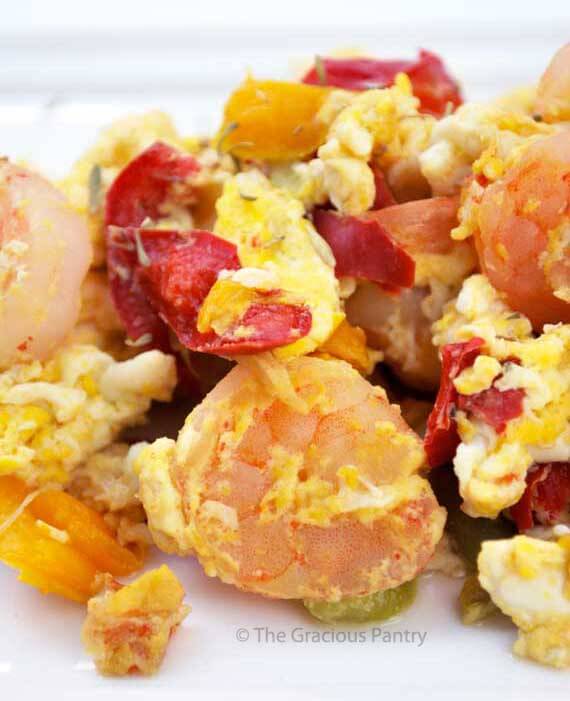 Clean Eating Shrimp And Egg Scramble