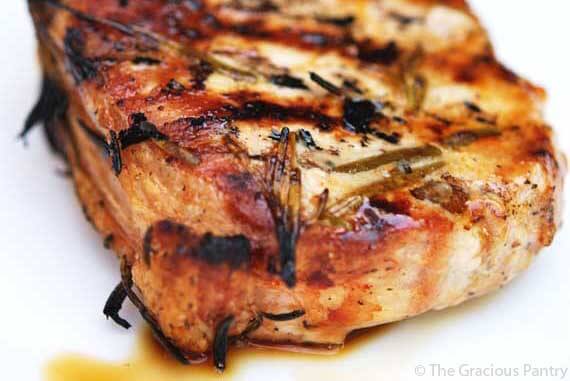 Barbecue Rosemary Pork Chops