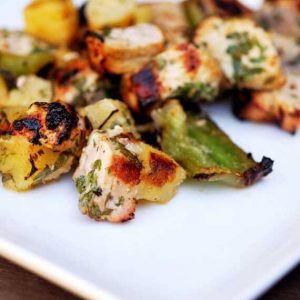 Clean Eating Pineapple Pork Kebobs