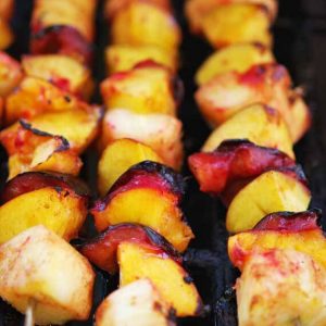 Clean Eating Cinnamon Fruit Kebobs