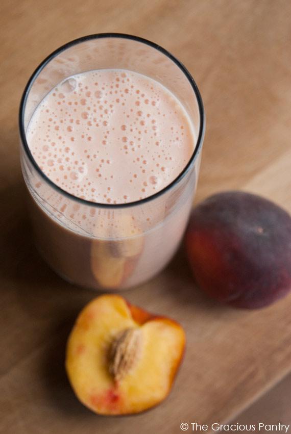 Clean Eating Peach Smoothie