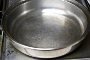 What the pan looks like after an easy soak and cleaning. Good as new!