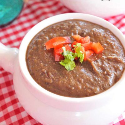 Clean Eating Slow Cooker Black Bean Soup Recipe