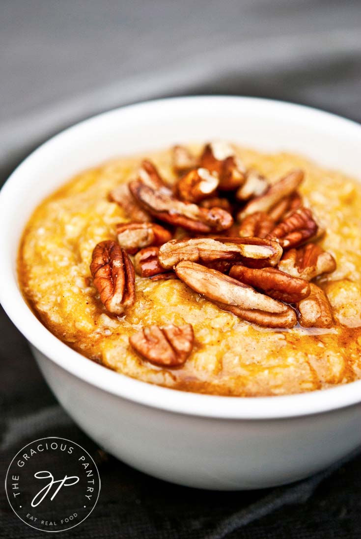 Clean Eating Pumpkin Pie Oatmeal Recipe