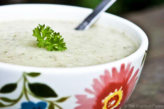 Cauliflower Soup Recipe | The Gracious Pantry | Healthy Soup Recipes