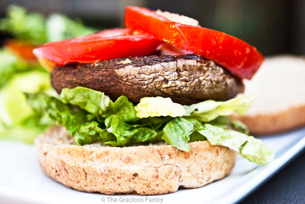 Portobello Mushroom Burgers Recipe | The Gracious Pantry