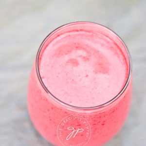 Clean Eating Raspberry Coconut Smoothie Recipe