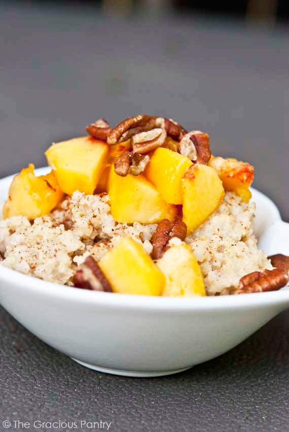 Clean Eating Peaches And Millet Recipe