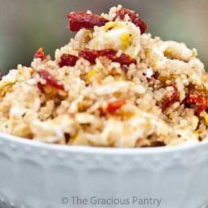 Clean Eating Sun Dried Tomato Breakfast Couscous