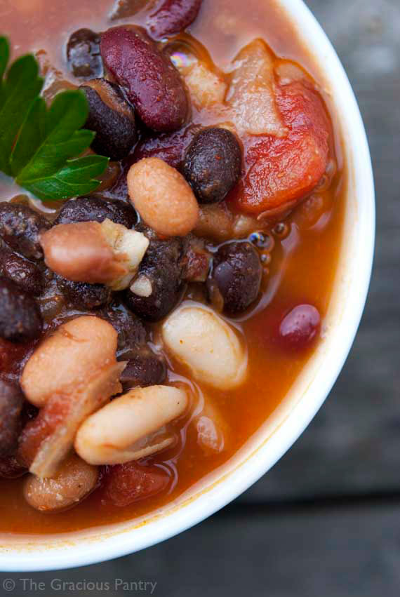 Clean Eating 4 Bean Chili Recipe