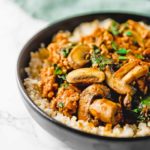 Clean Eating Mushroom Brown Rice Bowl Recipe