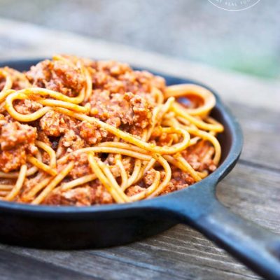 Clean Eating Skillet Spaghetti Recipe