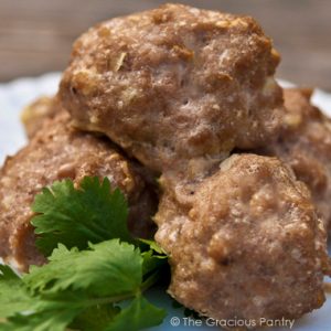 Clean Eating Garlic Parmesan Turkey Meatballs