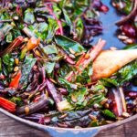 This rainbow chard recipe makes a delicious and nutritious side dish. Filled with superfoods including cranberries and sun flower seeds, you'll enjoy this again and again!