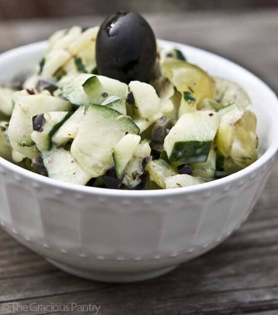 Clean Eating Greek Cucumber Salad