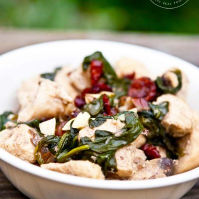 Clean Eating Coconut Almond Cranberry Chicken Recipe
