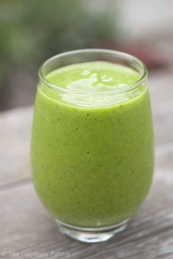 Green Tea Mango Smoothie Recipe | The Gracious Pantry