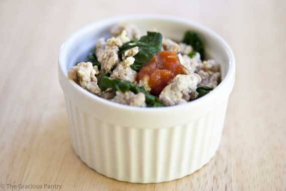 ground turkey egg scramble