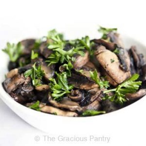 Clean Eating Sautéed Garlic Mushrooms