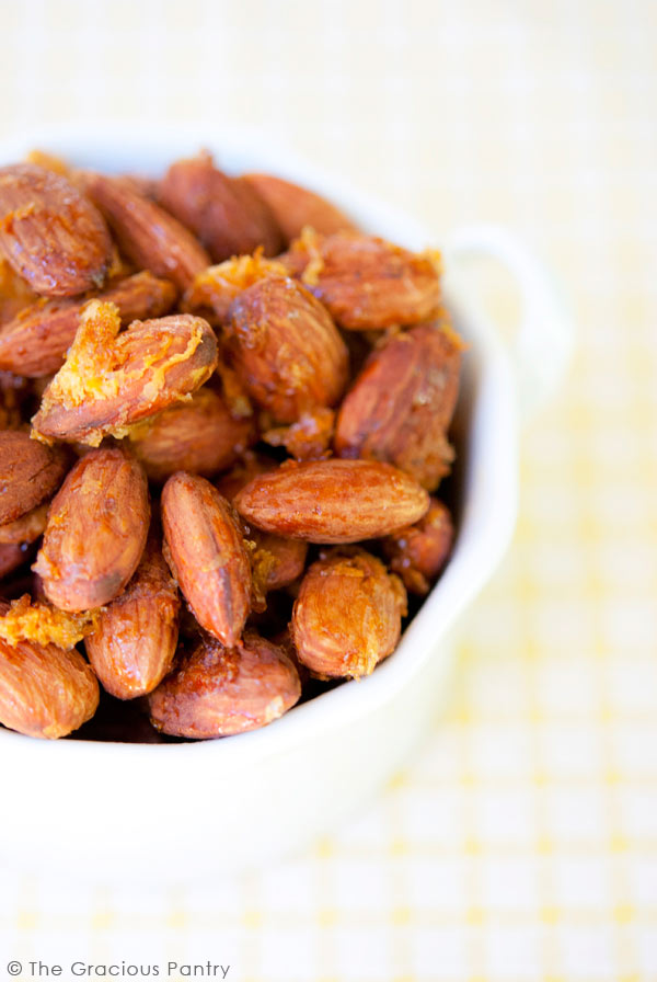 Lemon And Honey Almonds Recipe