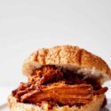 An up close view of one of these Pulled Pork Sandwiches.