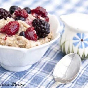 Clean Eating Triple Berry Oatmeal