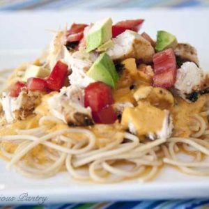 Clean Eating Chicken Tex Mex Alfredo Pasta