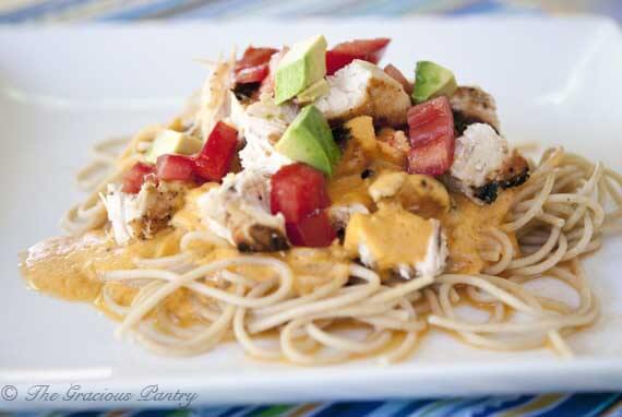 Clean Eating Chicken Tex Mex Alfredo Pasta