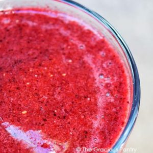 Clean Eating Triple Berry Watermelon Smoothie Recipe