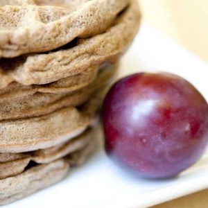 Clean Eating Gingerbread Waffles