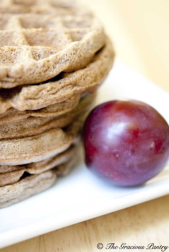 Clean Eating Gingerbread Waffles