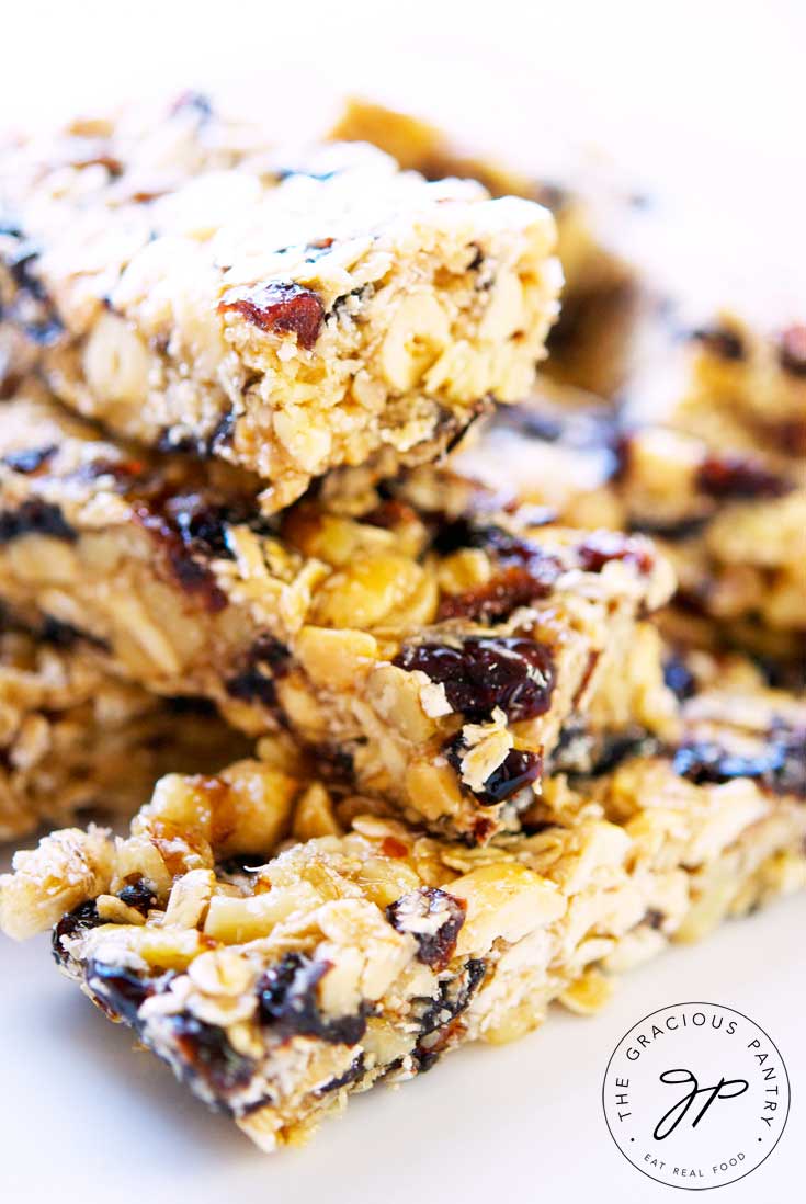 Clean Eating Nutty Coconut Granola Bars