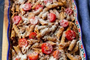 Top everything with parmesan cheese or cheese of your liking.