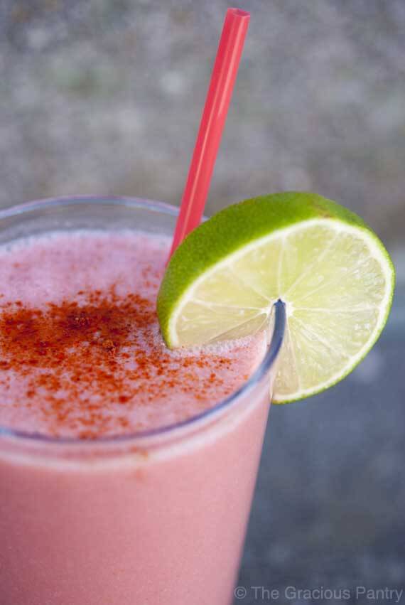 Clean Eating Spicy Sweet California Strawberry Smoothie