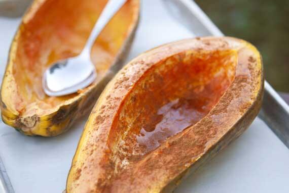 Roasted Maple Papaya Recipe