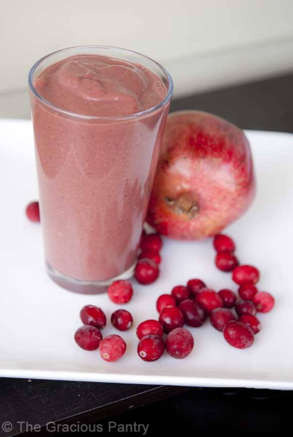 Clean Eating Chocolate Cranberry Smoothie