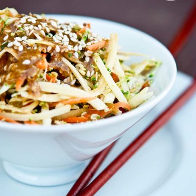 Clean Eating Raw Asian Broccoli Salad Recipe