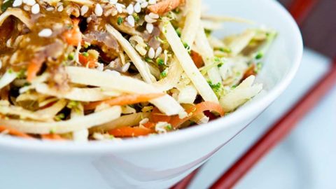 Clean Eating Raw Asian Broccoli Salad Recipe