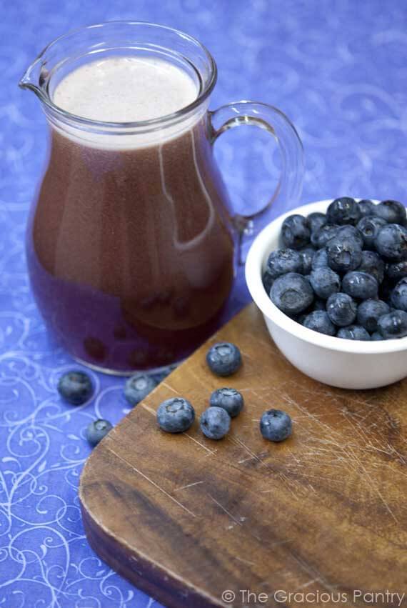 Clean Eating Blueberry Agua Fresca