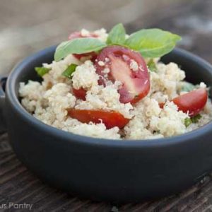 Clean Eating Garlic Parmesan Quinoa