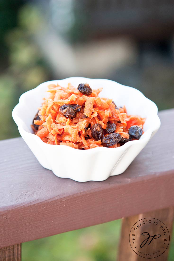 Clean Eating Sweet Carrot Raisin Salad Recipe