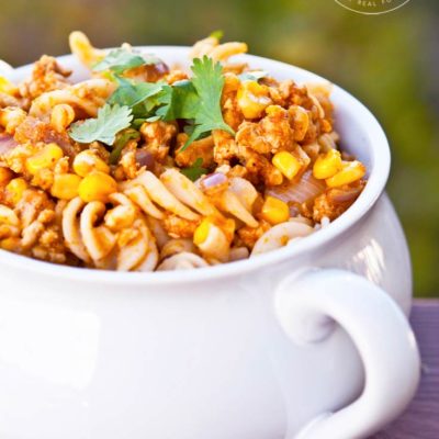 Clean Eating Mexican Pumpkin Rotini Recipe