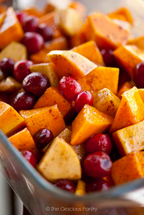 Clean Eating Holiday Butternut Cranberry Bake Recipe